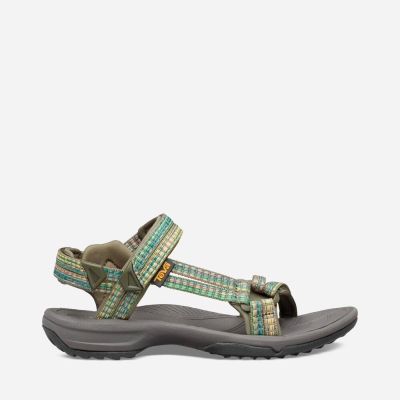 Teva Terra Fi Lite - Women's Teva Hiking Sandals - Olive | India (WKEO61283)